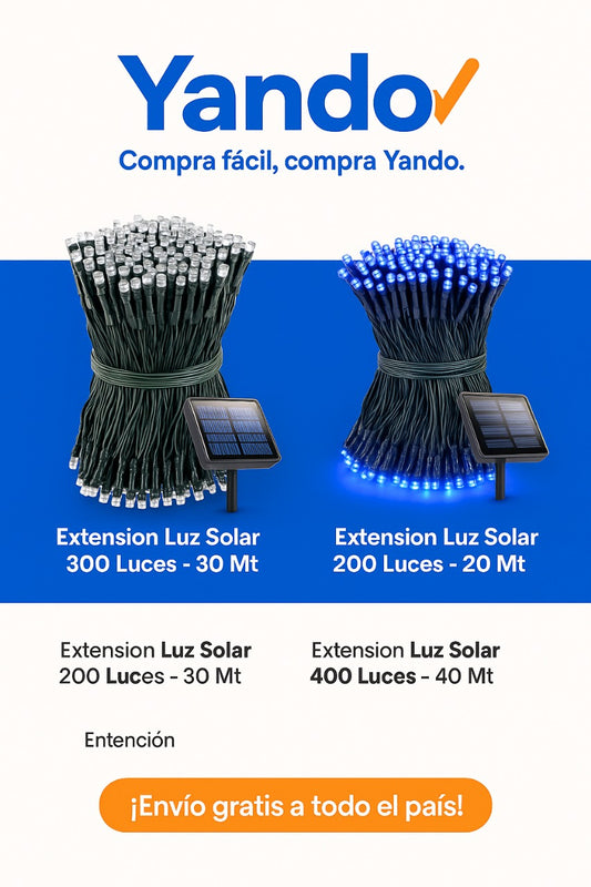 ✨ EXTENSION DE LUCES SOLARES YANDO ✨