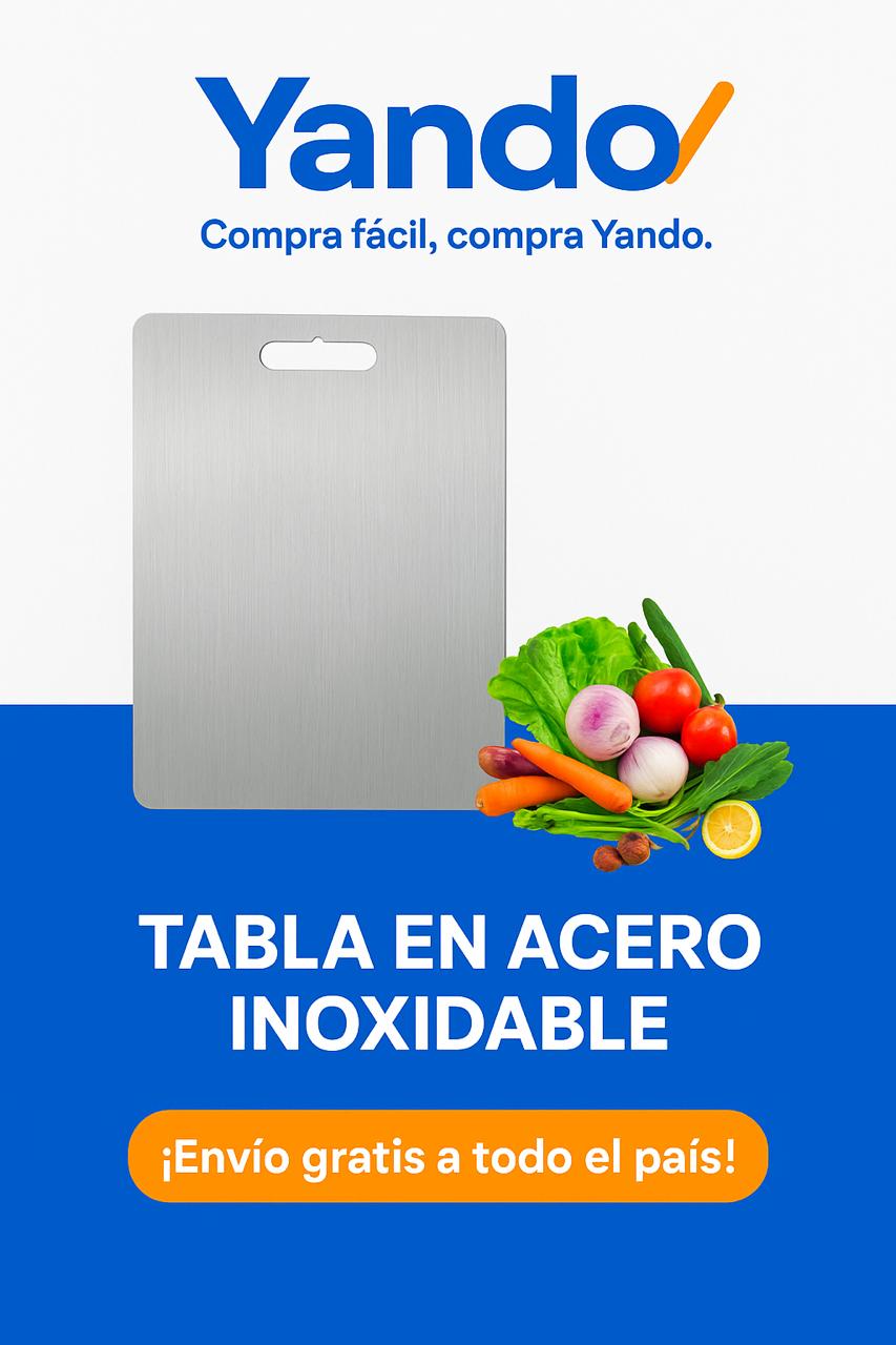 Tabla de Cortar en Acero Inoxidable