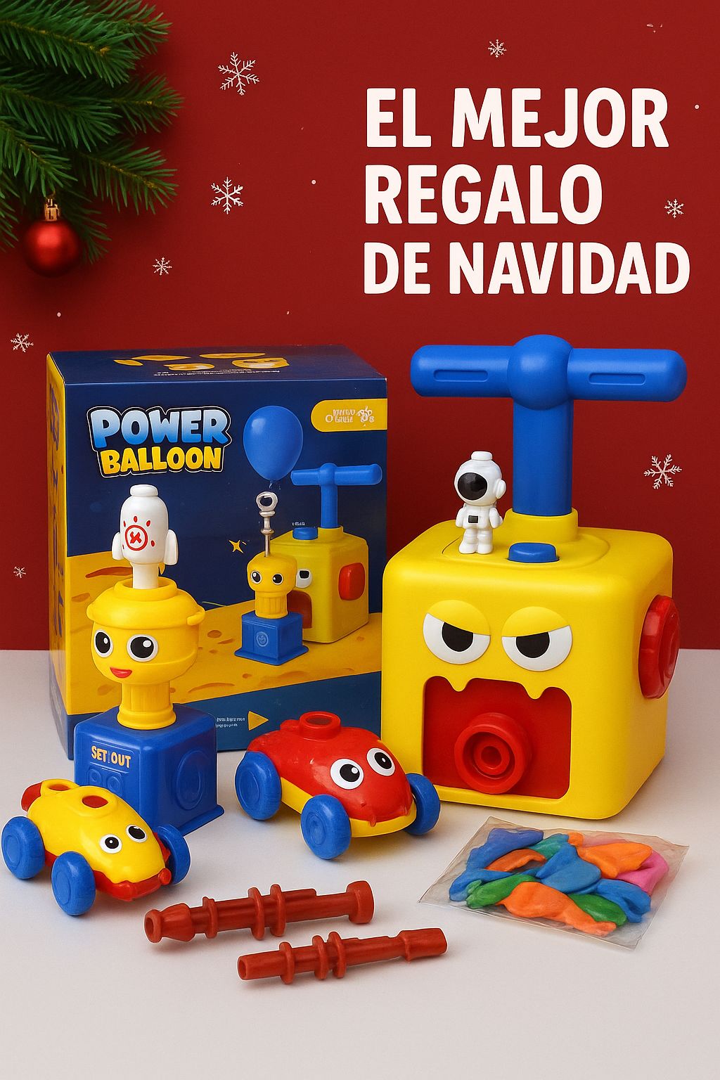 🎈 Kit De Juguetes Impulsados Por Globos 🚀