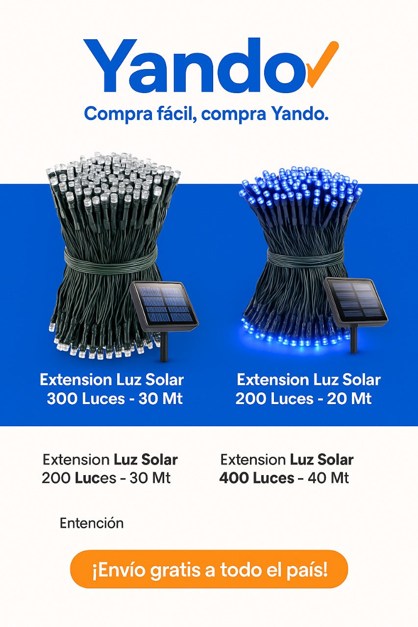 ✨ EXTENSION DE LUCES SOLARES YANDO ✨